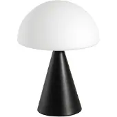 FABAS LUCE Led pöytävalaisin Blip, himmennettävä, Musta, Olohuone/ruokailutila, Lasi, Moderni