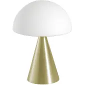 FABAS LUCE Led pöytävalaisin Blip, himmennettävä, Messinki/kulta, Olohuone/ruokailutila, Lasi, Moderni