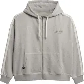 Superdry Athletic Essentials Relaxed Fit Kokovetoketjullinen Collegepaita