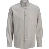 Jack & Jones Esummer Linen Blend Pitkähihainen Kauluspaita