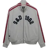Superdry for woman. W2012615A Athletic Loose Jacket grey (S), Casual, Sport, Cotton