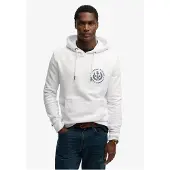 Superdry for man. M2014500A Lo-Fi Dockside White Hoodie (M), Casual, Cotton