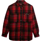 Superdry for woman. W4010496A Red Check Lined shirt (XS), Casual, Polyester, Long sleeve