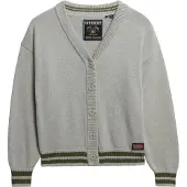 Superdry for woman. W6110642A Slouchy grey jumper (M), Casual, Cotton