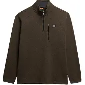 Superdry for man. M2014257A Storm Fleece Half Zip Sweater brown (S), Casual, Polyester, Long sleeve