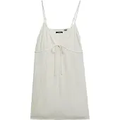 Superdry for woman. W8011958A Mino Textura dress off-white off-white (L), Casual, Cotton, Sleeveless / Straps