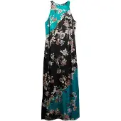 Superdry for woman. W8012040A Jacquard dress blue, black (XL), Casual, Party, Viscose, Sleeveless / Straps