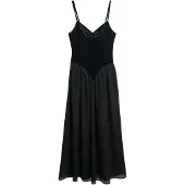 Superdry Lbd Velvet Corset Hihaton Midi-mekko