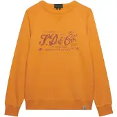 Superdry for man. M2014474A Sweatshirt Merchant Vintage Print orange (M), Casual, Cotton