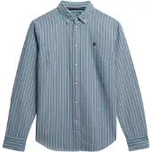 Superdry for woman. W4010565A Slim fit oxford shirt blue (L), Casual, Cotton, Long sleeve