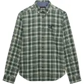 Superdry for man. M4011047A Green Lumberjack Shirt (XXL), Casual, Cotton, Long sleeve