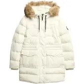 Superdry Talvitakki ' Everest ' ruskea / valkoinen