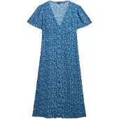 Superdry Print Button Tea Lyhythihainen Midi-mekko