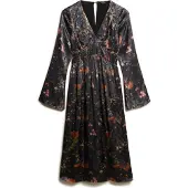 Superdry W8011795a Pitkähihainen Midi-mekko