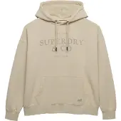 Superdry for woman. W2012691A Luxe Casual Relaxed beige hooded jumper (M), Cotton