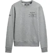 Superdry for man. M2014237A Cutters And Makers grey sweatshirt (S), Casual, Cotton
