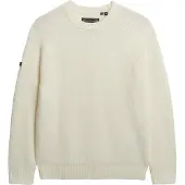 Superdry Chunky Raglan Jumper - Cream - XXL