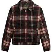 Superdry for woman. W5011945A Checked Ranch Quilted Jacket maroon (M), Casual, Polyester