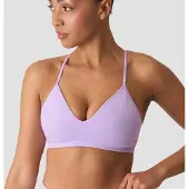 ICANIWILL Smooth Seamless Strappy Sports Bra Pastel Lilac