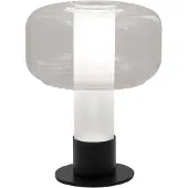 FABAS LUCE Led pöytävalaisin Flick, himmennettävä, Kirkas/läpinäkyvä, Olohuone/ruokailutila, Lasi, Moderni