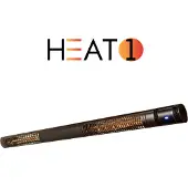 HEAT1 Terassilämmitin Eco High-line 2 X 1500 W, Musta