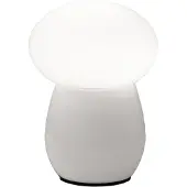 FABAS LUCE Pöytävalaisin Freddy, Valkoinen/opaali, Olohuone/ruokailutila, Lasi