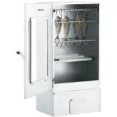 vidaXL BBQ-uunisavustin ja 1 kg puulastuja 44,5 x 29 x 83 cm