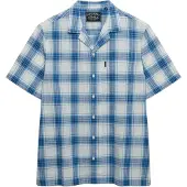 Superdry for man. M4011139A Cabana Check Shirt blue (M), Casual, Cotton, Short sleeve
