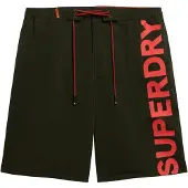 Superdry for man. M3010238A Classic green swimming costume (XL), Beachwear, Recycled Polister, Sustainable