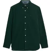 Superdry for man. M4011044A Classic Needle Cord shirt green (XXL), Casual, Cotton, Long sleeve
