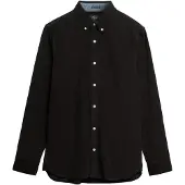 Superdry for man. M4011044A Classic Needle Cord Shirt black (XL), Casual, Cotton, Long sleeve