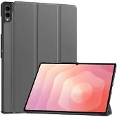 SKALO Samsung Galaxy Tab S11 Ultra Trifold Kotelo - Harmaa