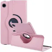 SKALO Samsung Galaxy Tab A11 360 Litchi Kotelo - Pinkki