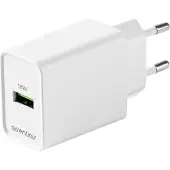 Essentials – USB wall Charger 18 W Fast charging, 1x USB-A, white (3052349)