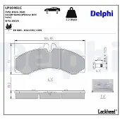 Delphi Jarrupalasarja (4kpl), levyjarru LP1046LC