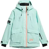 Superdry for woman. WS110165A Ski jacket Ultimate Rescue turquoise (XS), Sport, Snow, Recycled Polister, Sustainable