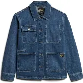 Superdry for woman. W5011677A Denim jacket Chore blue (XS), Casual, Cotton, Long sleeve