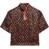 Superdry Mandarin Jacquard Lyhythihainen T-paita