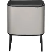 Brabantia Bo touch bin 3 x 11 litraa Soft grey