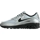 Nike Matalavartiset tennarit 'Air Max 90' vaaleanharmaa / musta / hopea