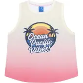 Ocean pacific Toppi 'Maroubra' katkero / oranssi / vaalea pinkki / valkoinen