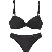 LASCANA Bikini kulta / musta