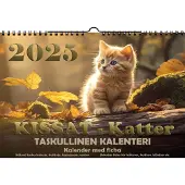 Suomen Aika Kissat 2025 taskullinen seinäkalenteri