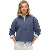 Superdry Essential Logo Oversized Collegepaita Puolivetoketjulla