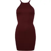 Superdry for woman. W8011537A Maroon olympic back mini dress (L), Casual, Modal, Sleeveless / Straps