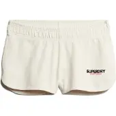 Superdry for woman. W7110416A Sportswear Racer Shorts Off-White (L), Casual, Cotton