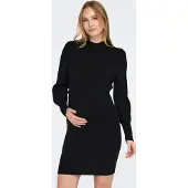 ONLY Maternity Olmkatia L/S Dress Knt Noos - Black - M