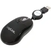 Logilink ID0016, Molempikätinen, Optinen, USB A-tyyppi, 800 DPI, Musta