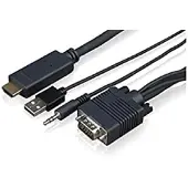 Sony CAB-VGAHDMI1 - HDMI-kaapeli - HDMI / VGA / ääni / USB - 1 m