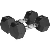 Rebel Valurautaiset kumipäällysteiset käsipainot HEX 2x7,5kg ACTIVE